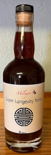 Super Longevity Tonic 750ml - Milagro Herbs - Handmade Organic Herbal Remedies & Medicinal Plants