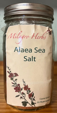 Alaea (Red) Sea Salt - Coarse - Milagro Herbs - Handmade Organic Herbal Remedies & Medicinal Plants