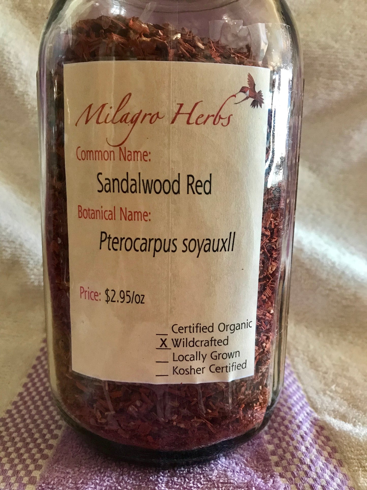 Sandalwood Red (Dried)
