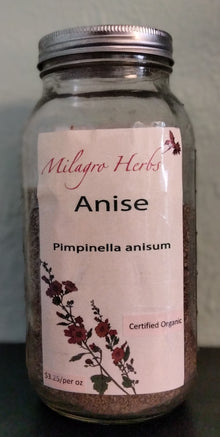Anise Seed (Dried) - Organic - Milagro Herbs - Handmade Organic Herbal Remedies & Medicinal Plants