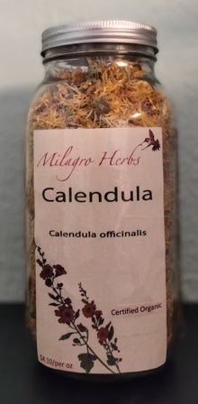 Calendula (Dried) - Organic - Milagro Herbs - Handmade Organic Herbal Remedies & Medicinal Plants