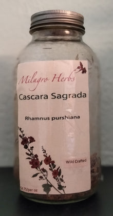Cascara sagrada (Dried) - Organic - Milagro Herbs - Handmade Organic Herbal Remedies & Medicinal Plants