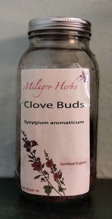 Clove buds (Dried) - Organic - Milagro Herbs - Handmade Organic Herbal Remedies & Medicinal Plants