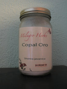 Copal (resin) - Milagro Herbs - Handmade Organic Herbal Remedies & Medicinal Plants