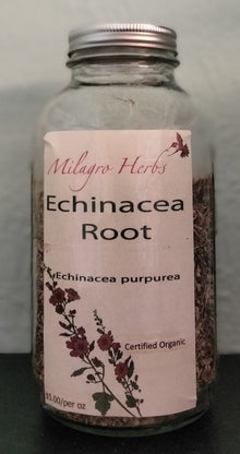 Echinacea Root (Dried) - Organic - Milagro Herbs - Handmade Organic Herbal Remedies & Medicinal Plants