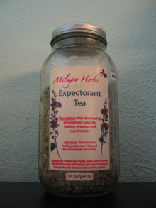 Expectorant Tea - Organic - Milagro Herbs - Handmade Organic Herbal Remedies & Medicinal Plants