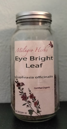 Eyebright Powder (Dried) - Organic - Milagro Herbs - Handmade Organic Herbal Remedies & Medicinal Plants