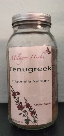 Fenugreek Seed (Dried) - Organic - Milagro Herbs - Handmade Organic Herbal Remedies & Medicinal Plants