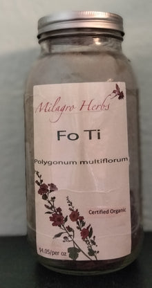 Fo Ti (Dried) - Organic - Milagro Herbs - Handmade Organic Herbal Remedies & Medicinal Plants