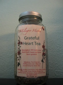 Grateful Heart Tea - Organic - Milagro Herbs - Handmade Organic Herbal Remedies & Medicinal Plants