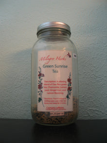 Green Sunrise Tea - Organic - Milagro Herbs - Handmade Organic Herbal Remedies & Medicinal Plants