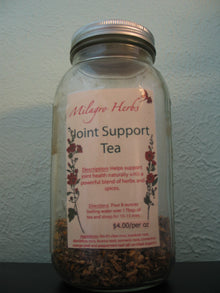 Joint Support Tea - Organic - Milagro Herbs - Handmade Organic Herbal Remedies & Medicinal Plants