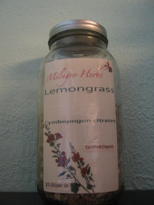 Lemongrass (Dried) - Organic - Milagro Herbs - Handmade Organic Herbal Remedies & Medicinal Plants