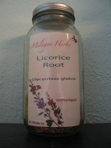 Licorice root (Dried) - Organic - Milagro Herbs - Handmade Organic Herbal Remedies & Medicinal Plants