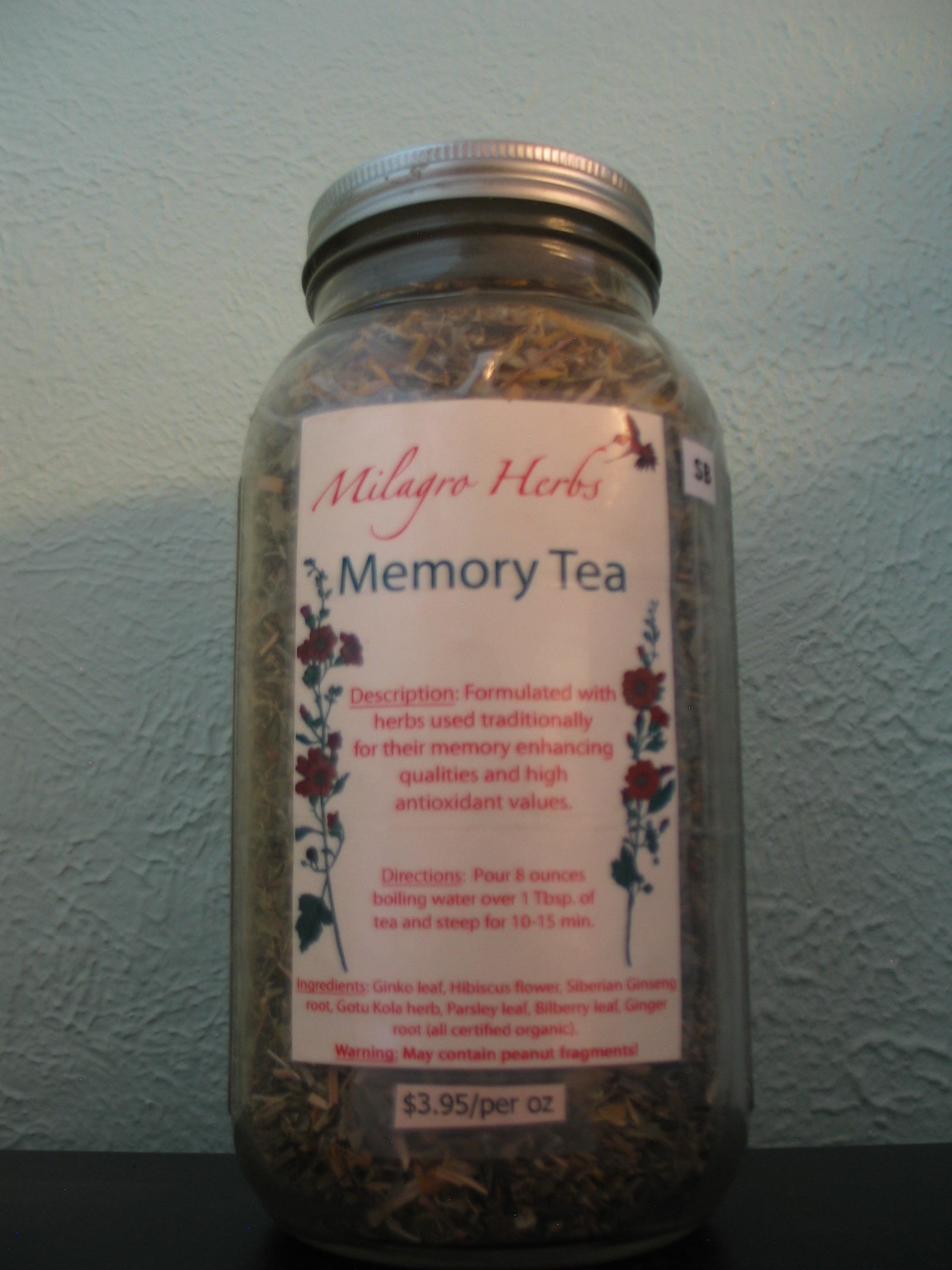 Memory Tea - Organic – Milagro Herbs