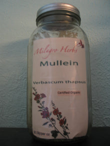 Mullein  leaf (Dried) - Organic - Milagro Herbs - Handmade Organic Herbal Remedies & Medicinal Plants