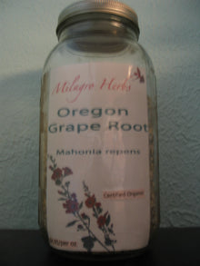 Oregon Grape root (Dried) - Organic - Milagro Herbs - Handmade Organic Herbal Remedies & Medicinal Plants