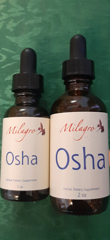 Oshá Tincture - Milagro Herbs - Handmade Organic Herbal Remedies & Medicinal Plants