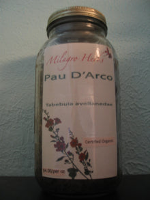 Pau D'Arco (Dried) - Organic - Milagro Herbs - Handmade Organic Herbal Remedies & Medicinal Plants