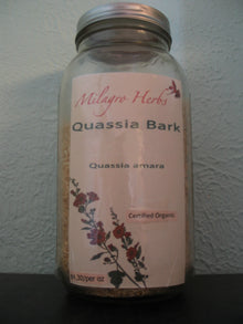 Quassia bark (Dried) - Organic - Milagro Herbs - Handmade Organic Herbal Remedies & Medicinal Plants
