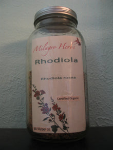 Rhodiola (Dried) - Organic - Milagro Herbs - Handmade Organic Herbal Remedies & Medicinal Plants
