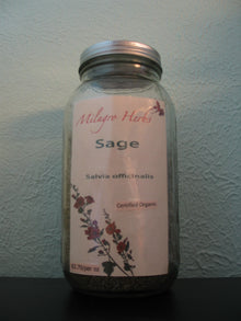 Sage (Common, Garden) (Dried) - Organic - Milagro Herbs - Handmade Organic Herbal Remedies & Medicinal Plants