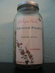 Senna pods (Dried) - Organic - Milagro Herbs - Handmade Organic Herbal Remedies & Medicinal Plants