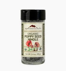 Whole Poppy Seed Jar - Organic - Milagro Herbs - Handmade Organic Herbal Remedies & Medicinal Plants