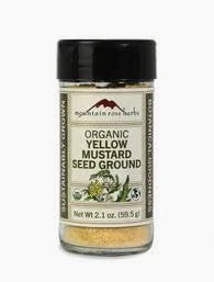 Yellow Mustard Seed Ground Jar - Organic - Milagro Herbs - Handmade Organic Herbal Remedies & Medicinal Plants
