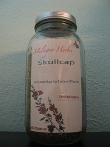Skullcap (Dried) - Organic - Milagro Herbs - Handmade Organic Herbal Remedies & Medicinal Plants