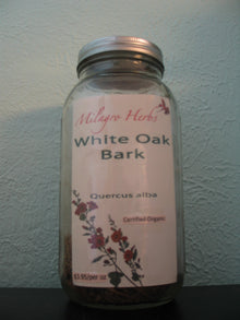 White Oak Bark (Dried) - Organic - Milagro Herbs - Handmade Organic Herbal Remedies & Medicinal Plants