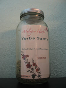 Yerba Santa (Dried) - Organic - Milagro Herbs - Handmade Organic Herbal Remedies & Medicinal Plants